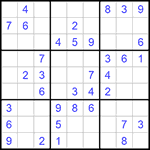 Судоку 9х9 #951 легкий
