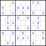 Судоку 9х9 #952 легкий
