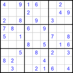 Судоку 9х9 #953 легкий