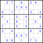 Судоку 9х9 #955 легкий