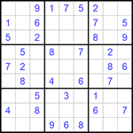 Судоку 9х9 #956 легкий