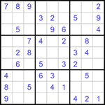 Судоку 9х9 #958 легкий