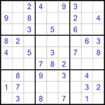 Судоку 9х9 #960 легкий