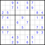 Судоку 9х9 #962 легкий