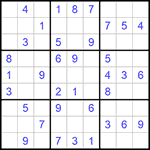 Судоку 9х9 #964 легкий