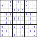Судоку 9х9 #965 легкий