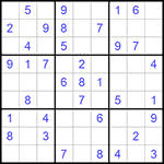 Судоку 9х9 #966 легкий