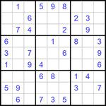 Судоку 9х9 #968 легкий