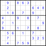 Судоку 9х9 #969 легкий