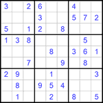 Судоку 9х9 #970 легкий