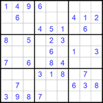 Судоку 9х9 #971 легкий