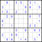 Судоку 9х9 #973 легкий