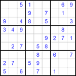 Судоку 9х9 #974 легкий