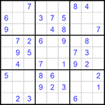 Судоку 9х9 #980 легкий