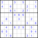 Судоку 9х9 #982 легкий