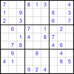 Судоку 9х9 #984 легкий