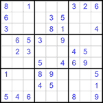 Судоку 9х9 #986 легкий