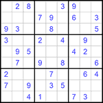 Судоку 9х9 #988 легкий