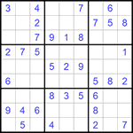 Судоку 9х9 #989 легкий