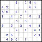 Судоку 9х9 #990 легкий