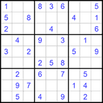 Судоку 9х9 #993 легкий