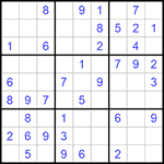 Судоку 9х9 #994 легкий