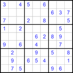 Судоку 9х9 #995 легкий