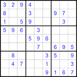 Судоку 9х9 #996 легкий