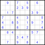 Судоку 9х9 #997 легкий