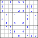 Судоку 9х9 #998 легкий