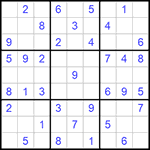 Судоку 9х9 #999 легкий