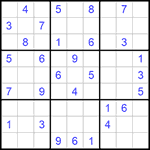 Судоку 9х9 #1000 средний