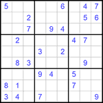 Судоку 9х9 #1001 средний