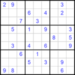 Судоку 9х9 #1004 средний