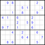 Судоку 9х9 #1005 средний