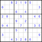 Судоку 9х9 #1006 средний