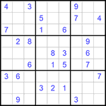 Судоку 9х9 #1010 средний