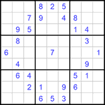 Судоку 9х9 #891 средний