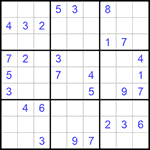 Судоку 9х9 #899 средний