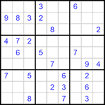 Судоку 9х9 #900 средний