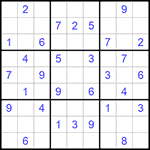 Судоку 9х9 #907 средний