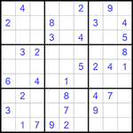 Судоку 9х9 #908 средний