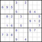 Судоку 9х9 #909 средний