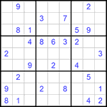 Судоку 9х9 #913 средний