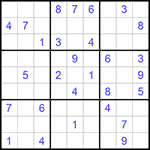 Судоку 9х9 #922 средний
