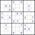 Судоку 9х9 #932 средний