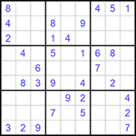 Судоку 9х9 #943 средний