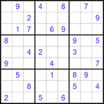 Судоку 9х9 #944 средний