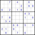 Судоку 9х9 #955 средний