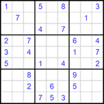 Судоку 9х9 #966 средний